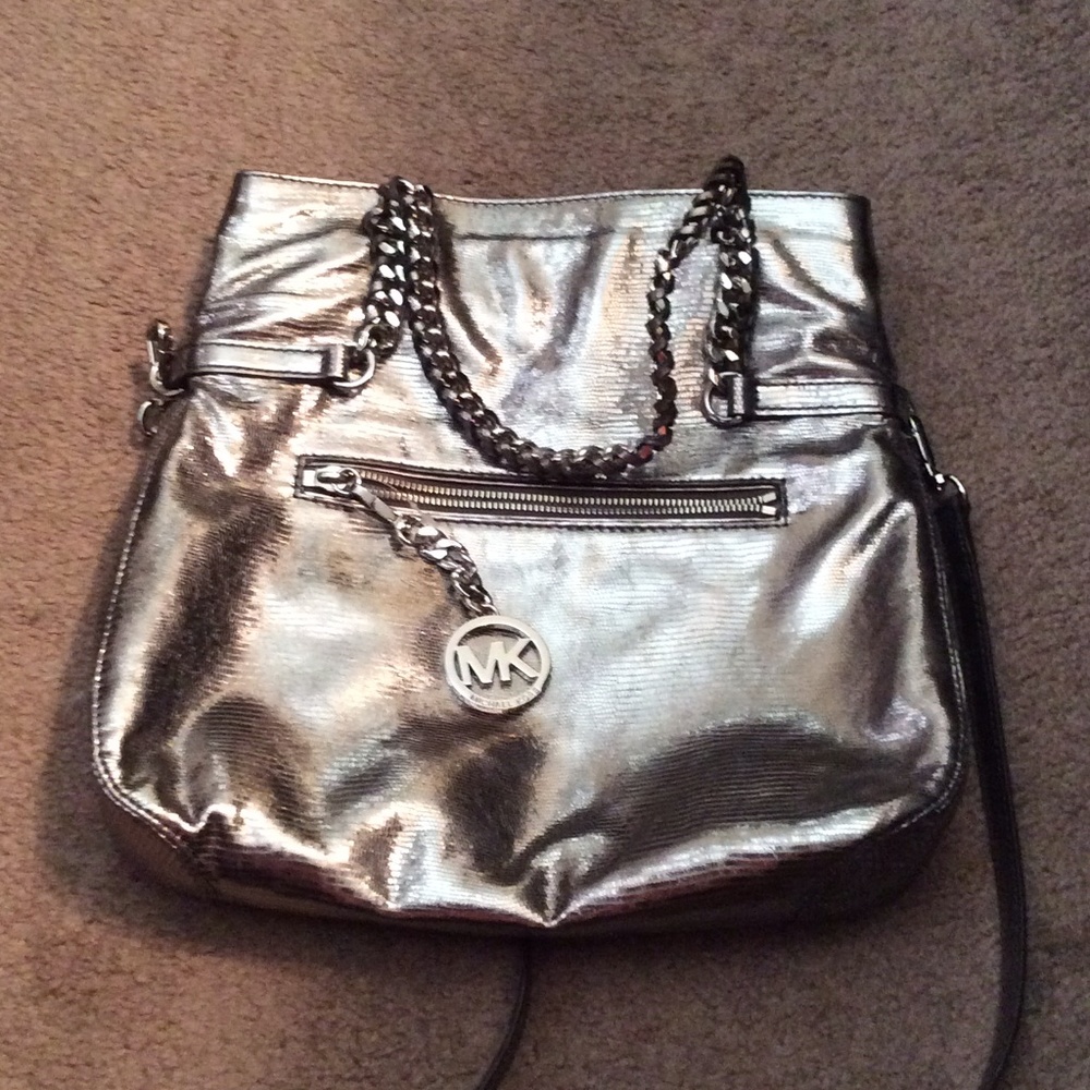 MK metallic CROSSBODY purse